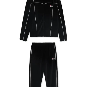 Completo tuta PROPAGANDA x FILA giacca + pantalone in velluto nero