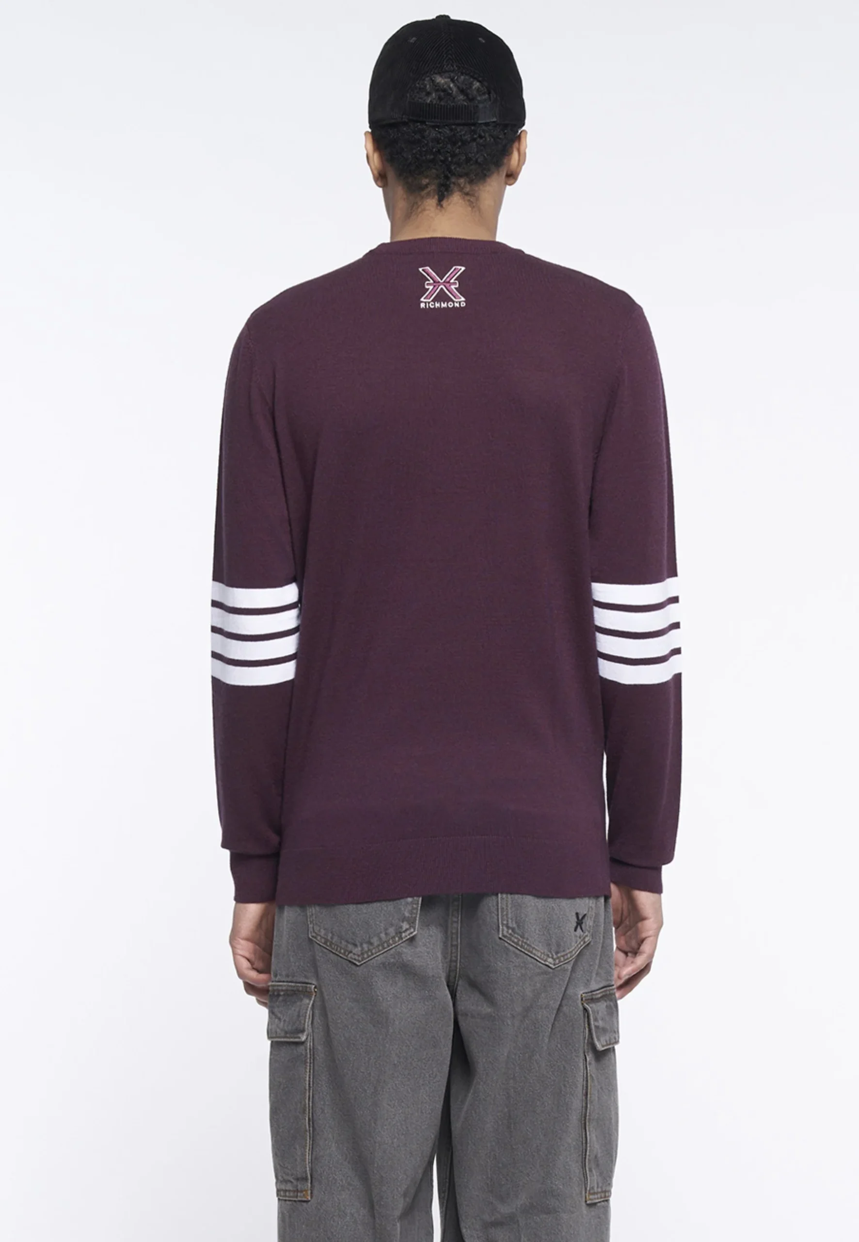 Maglione RICHMOND X sweater wine - immagine 3