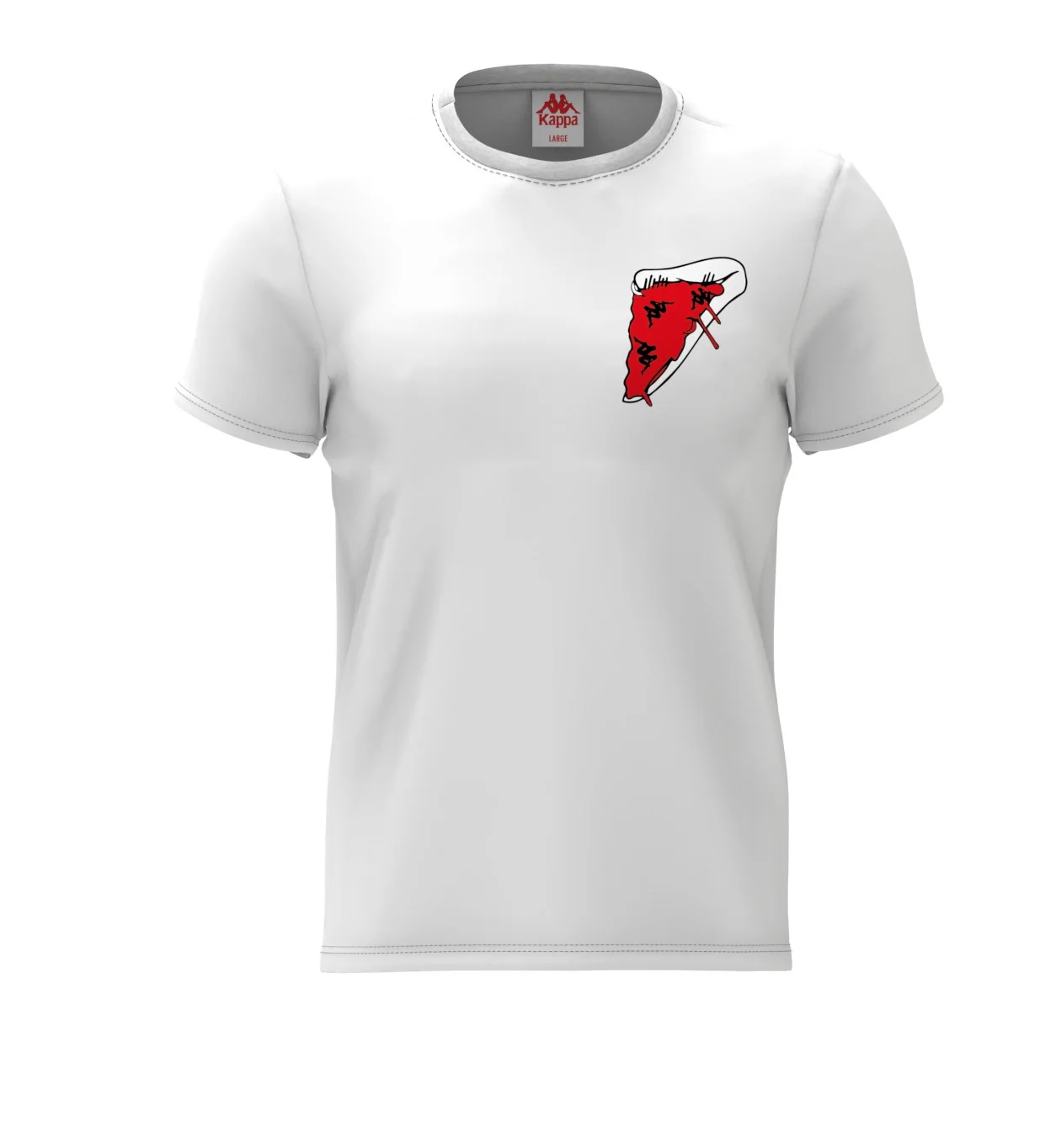T-shirt KAPPA Authentic stampa pizza bianca - immagine 7