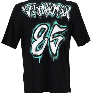 T-shirt DISCLAIMER modello NFL stampa nera