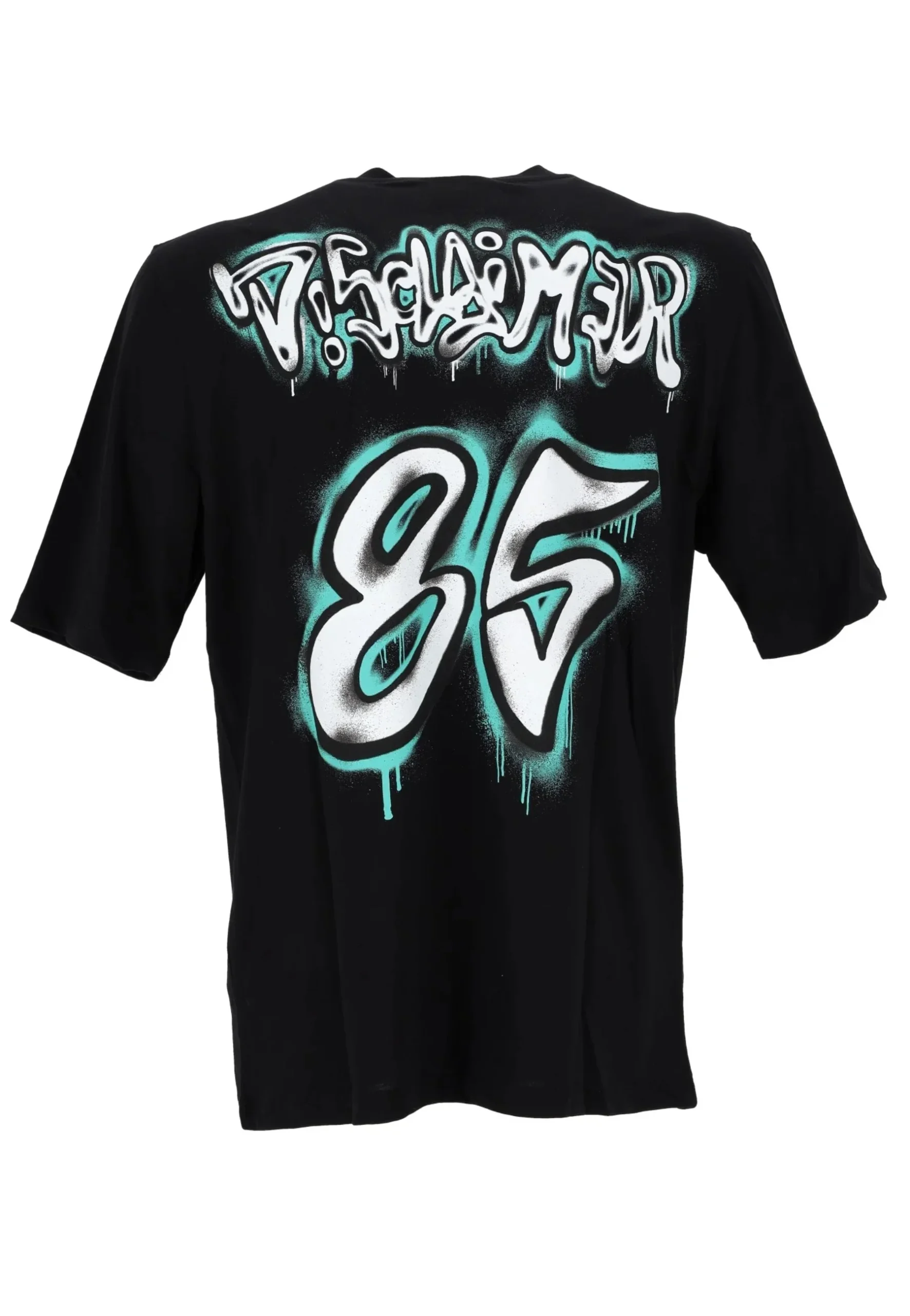 T-shirt DISCLAIMER modello NFL stampa nera - immagine 2