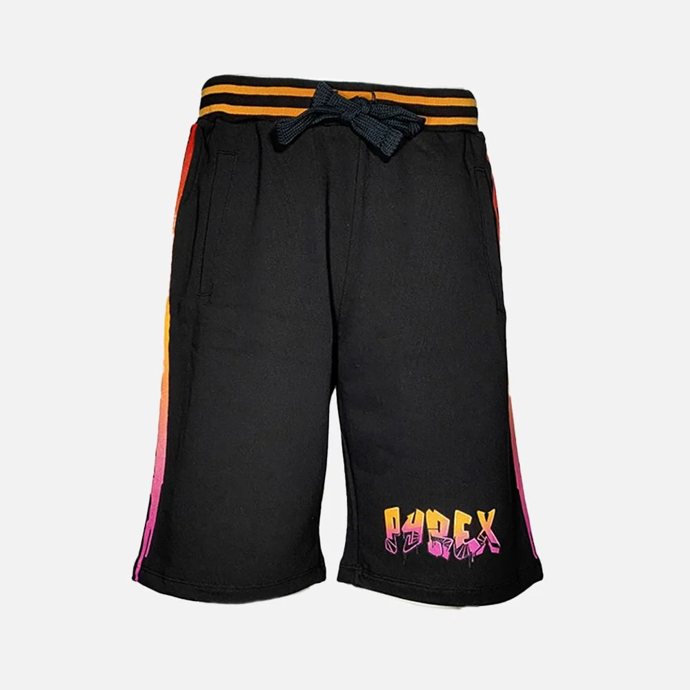 Completino estivo PYREX canotta + bermuda stampa logo nero/arancione - immagine 4