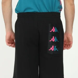 Bermuda KAPPA 222 Banda 10 nero/turchese/fuxia