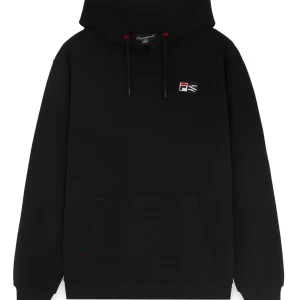 Felpa PROPAGANDA x FILA cappuccio nera