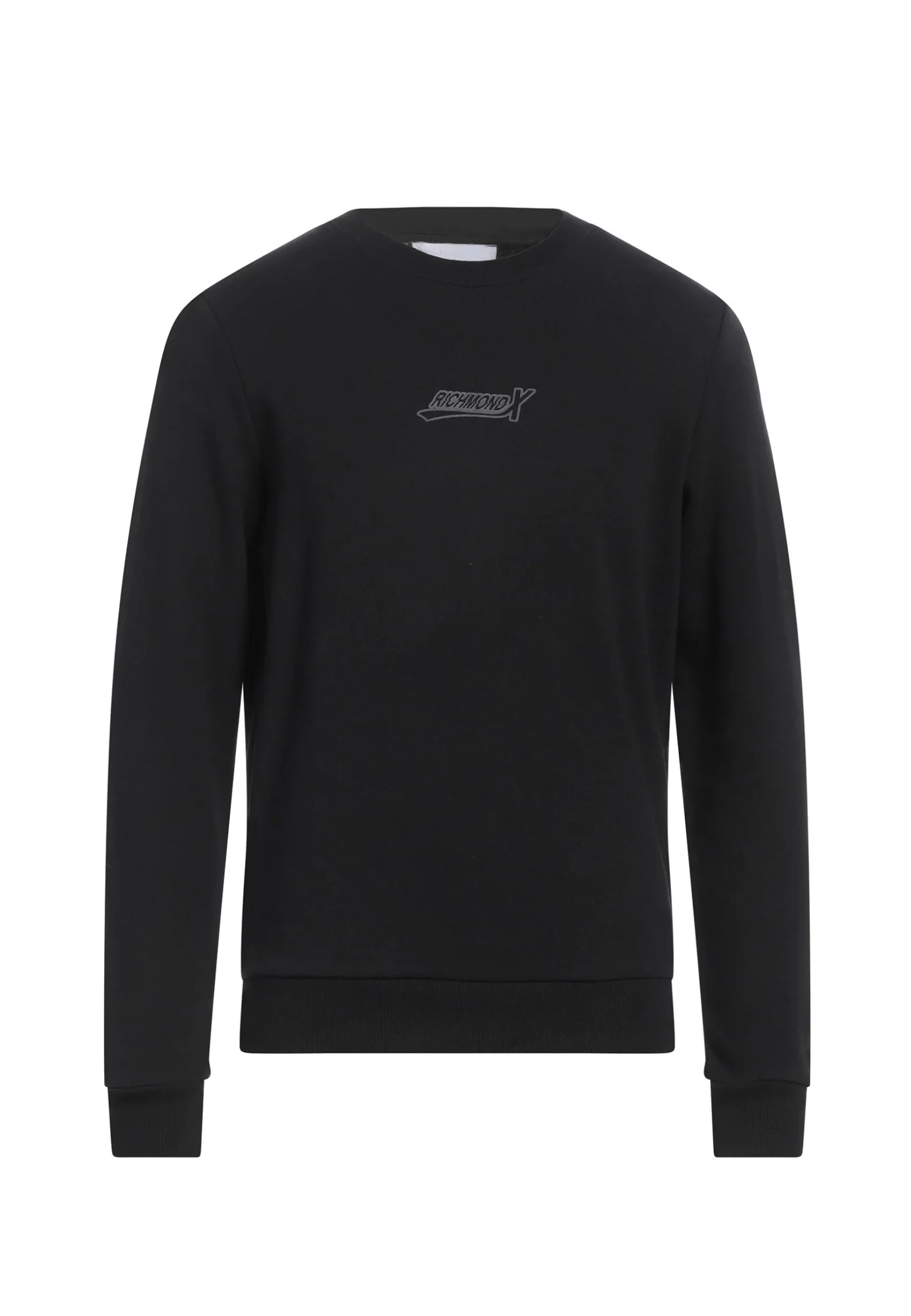Felpa RICHMOND X stampa logo gommato nero