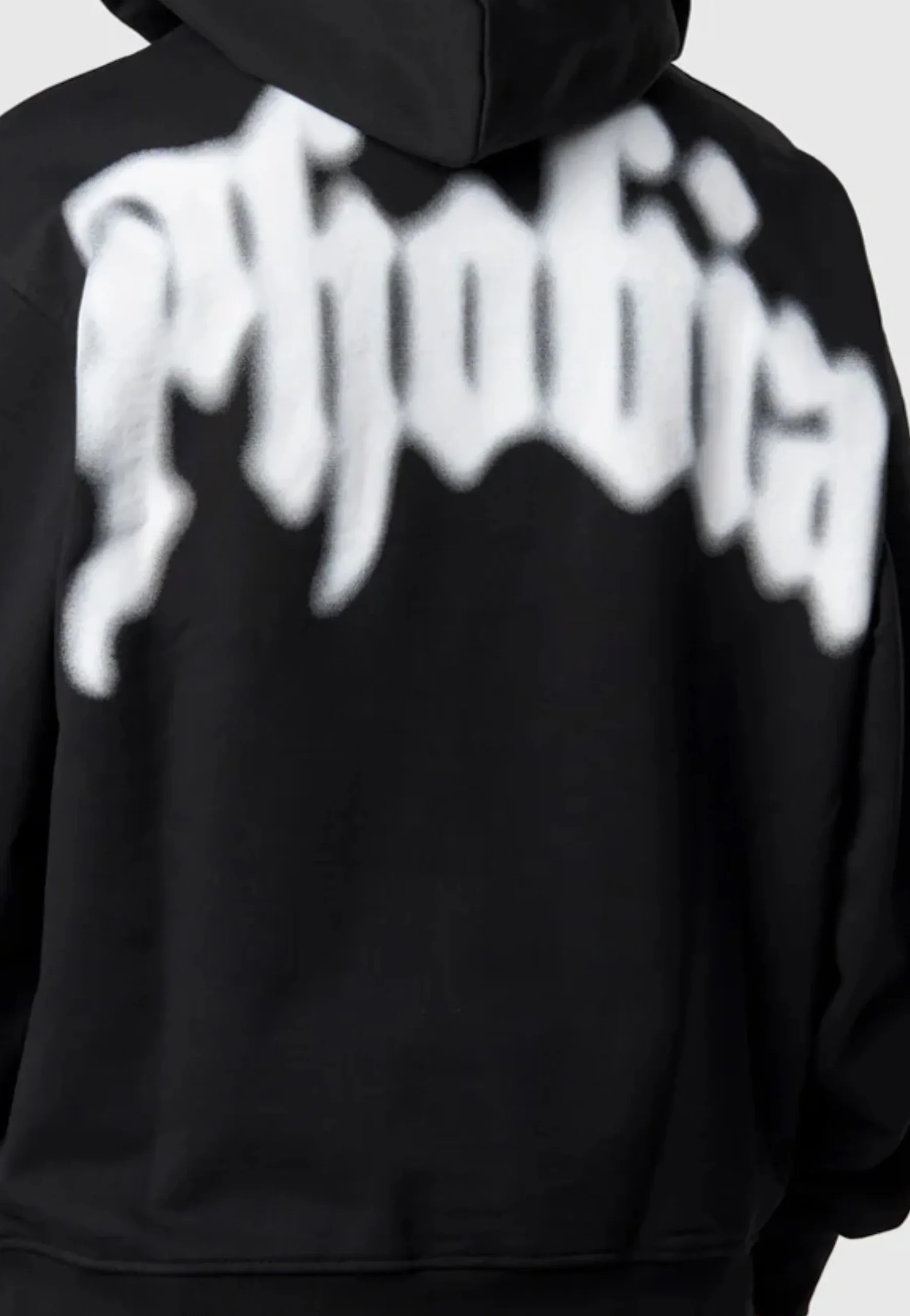 Felpa PHOBIA cappuccio foggy nera - immagine 4