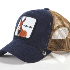 Cappello limited edition GOORIN BROS in velluto Jack Ass asino blu/marrone
