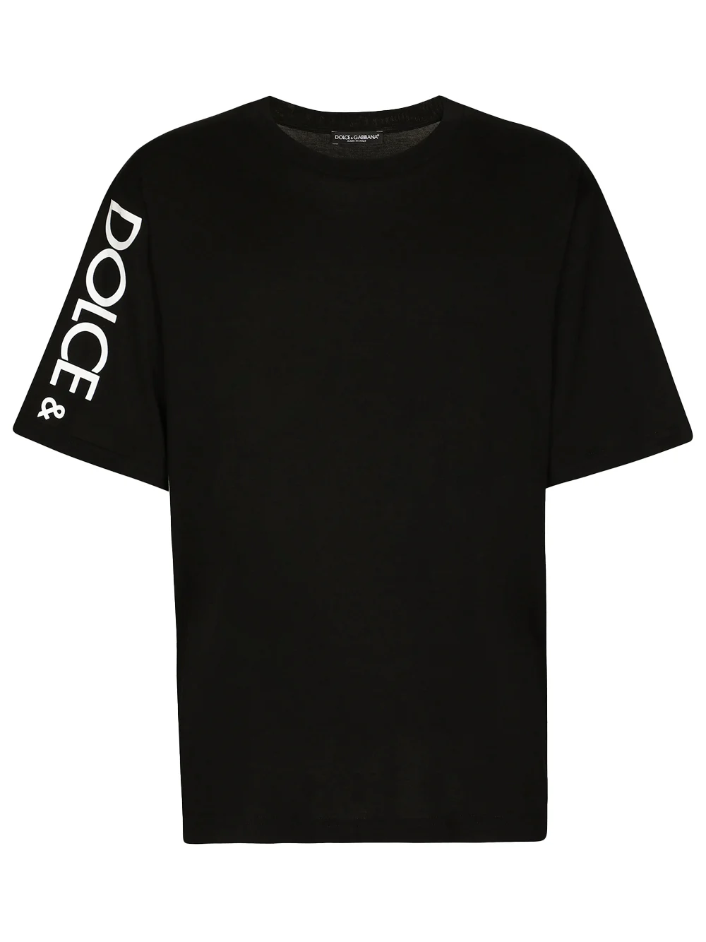 T-shirt DOLCE & GABBANA con stampa laterale nera - immagine 3