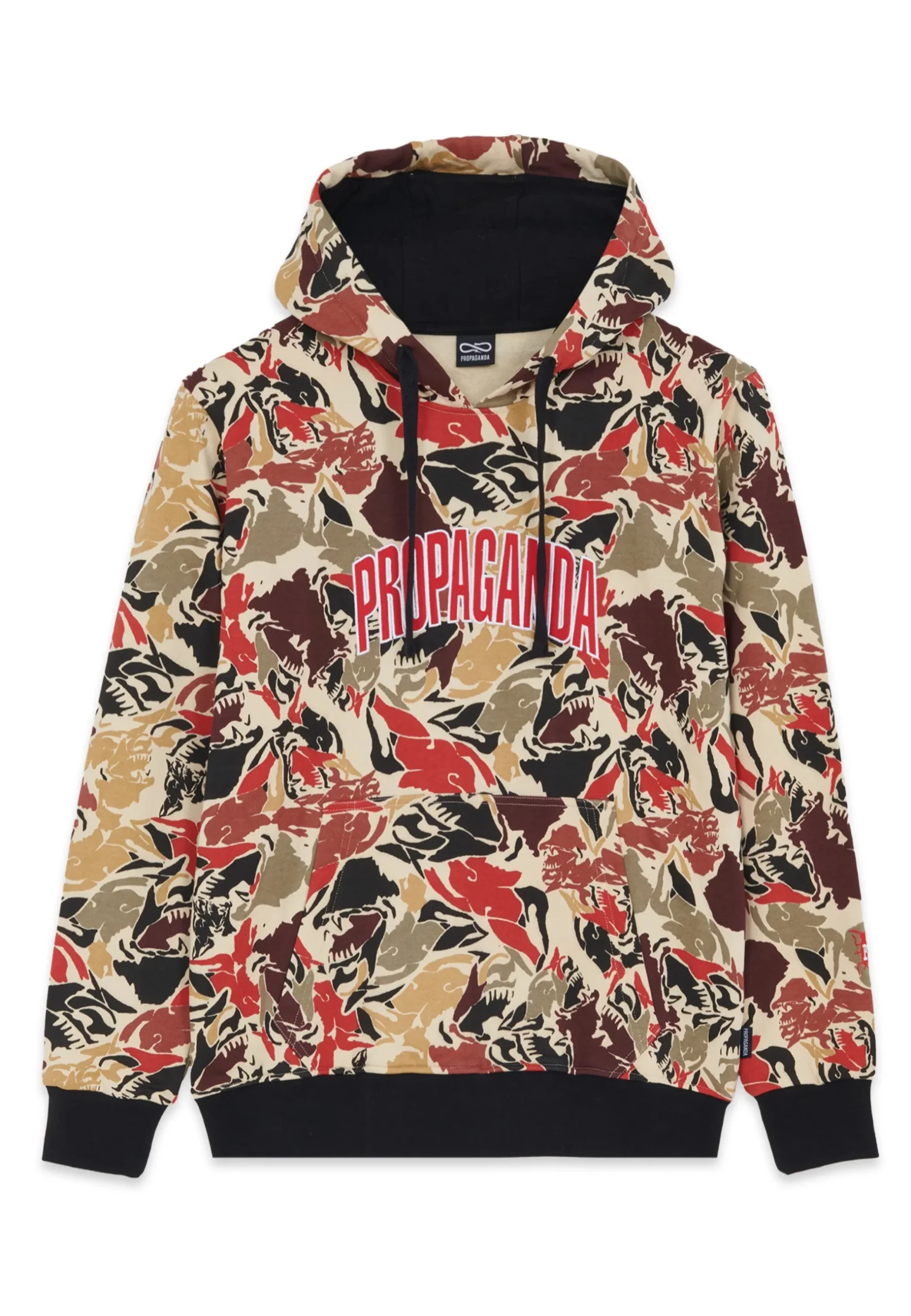 Felpa PROPAGANDA cappuccio College Beware - immagine 3