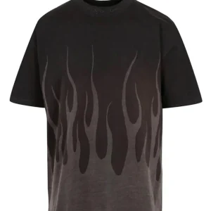 T-shirt VISION OF SUPER nera con fiamma corrosive nera
