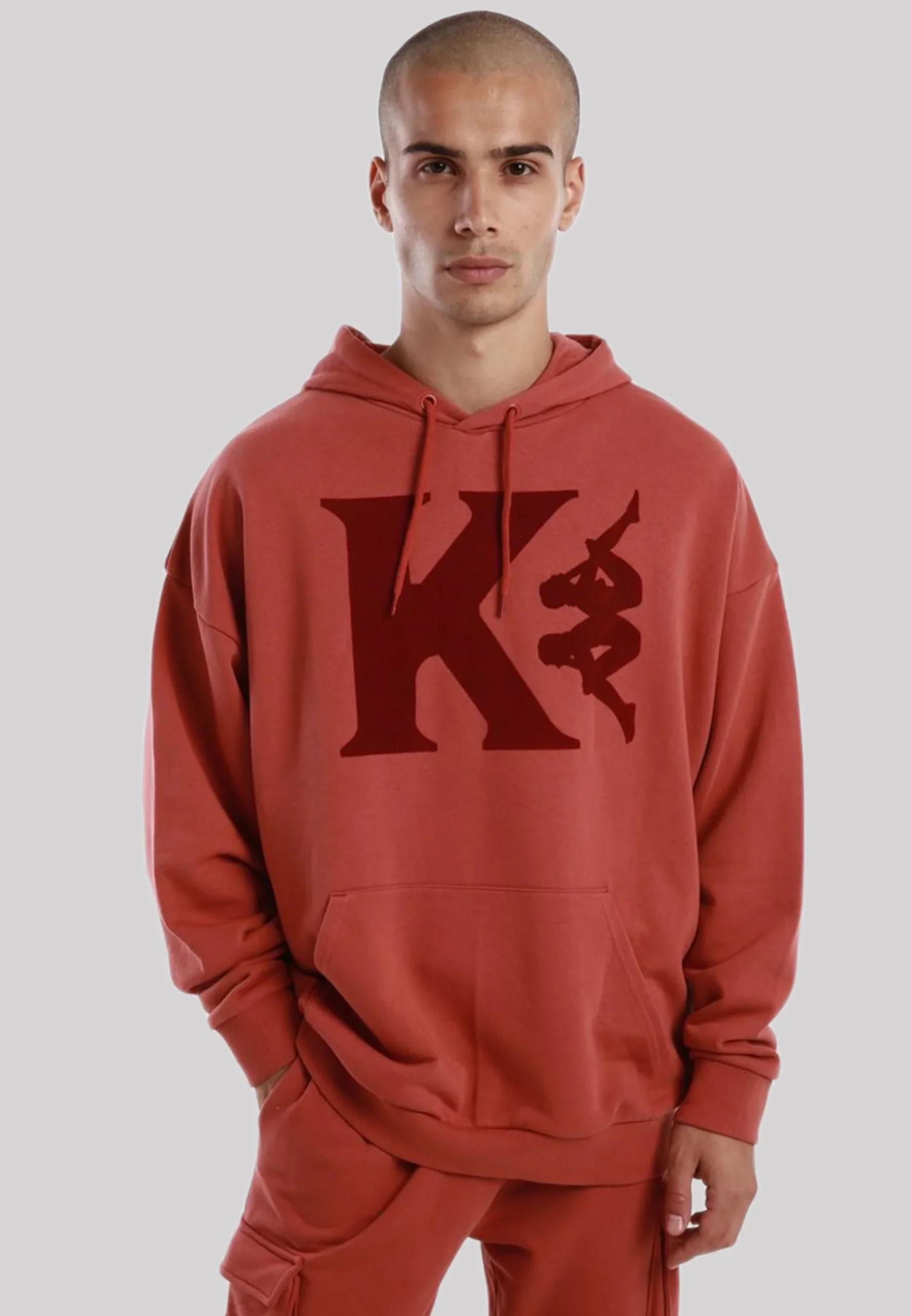 Felpa KAPPA Authentic Cappuccio stampa marrone pinkish - immagine 4