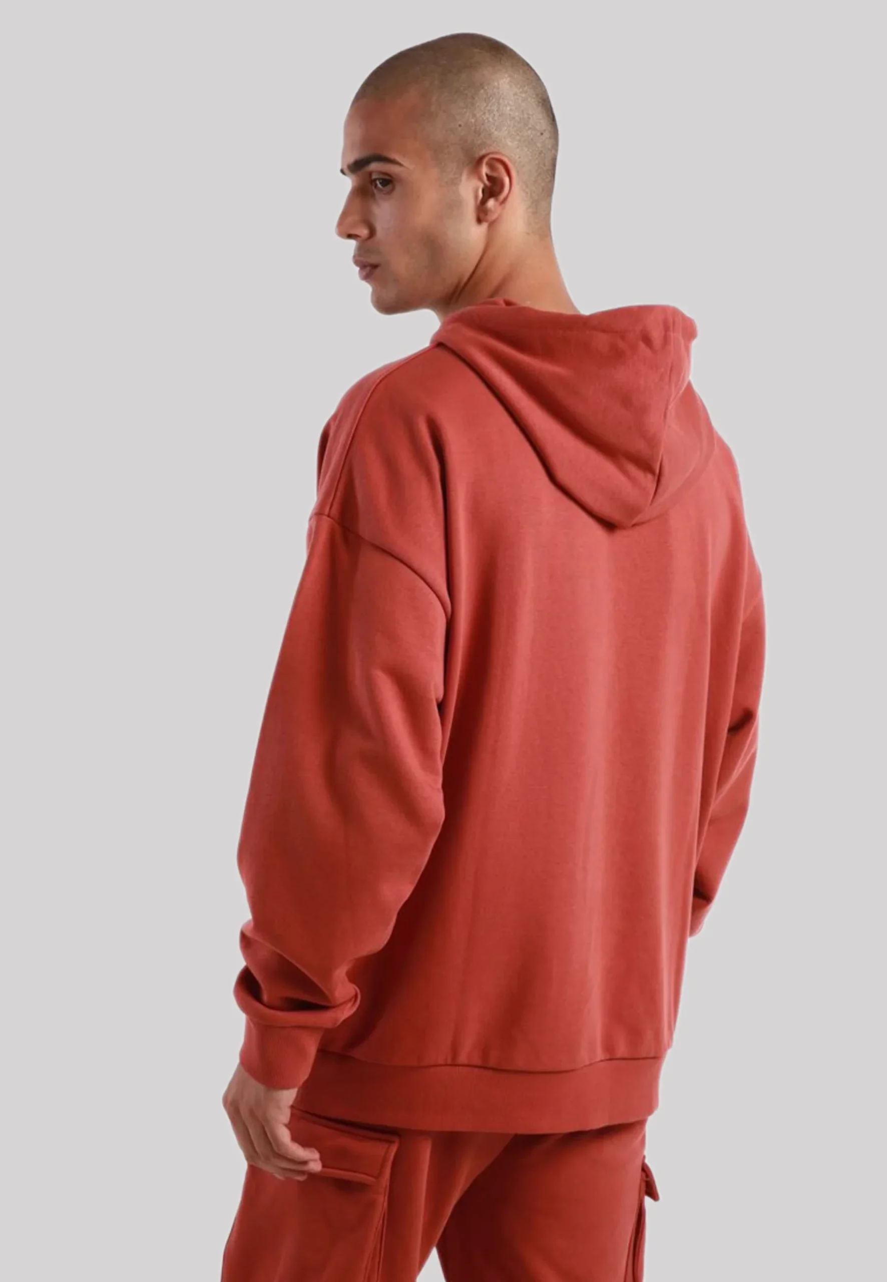 Felpa KAPPA Authentic Cappuccio stampa marrone pinkish - immagine 5