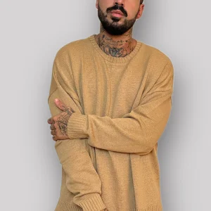 Maglione NJB girocollo Oversize corda