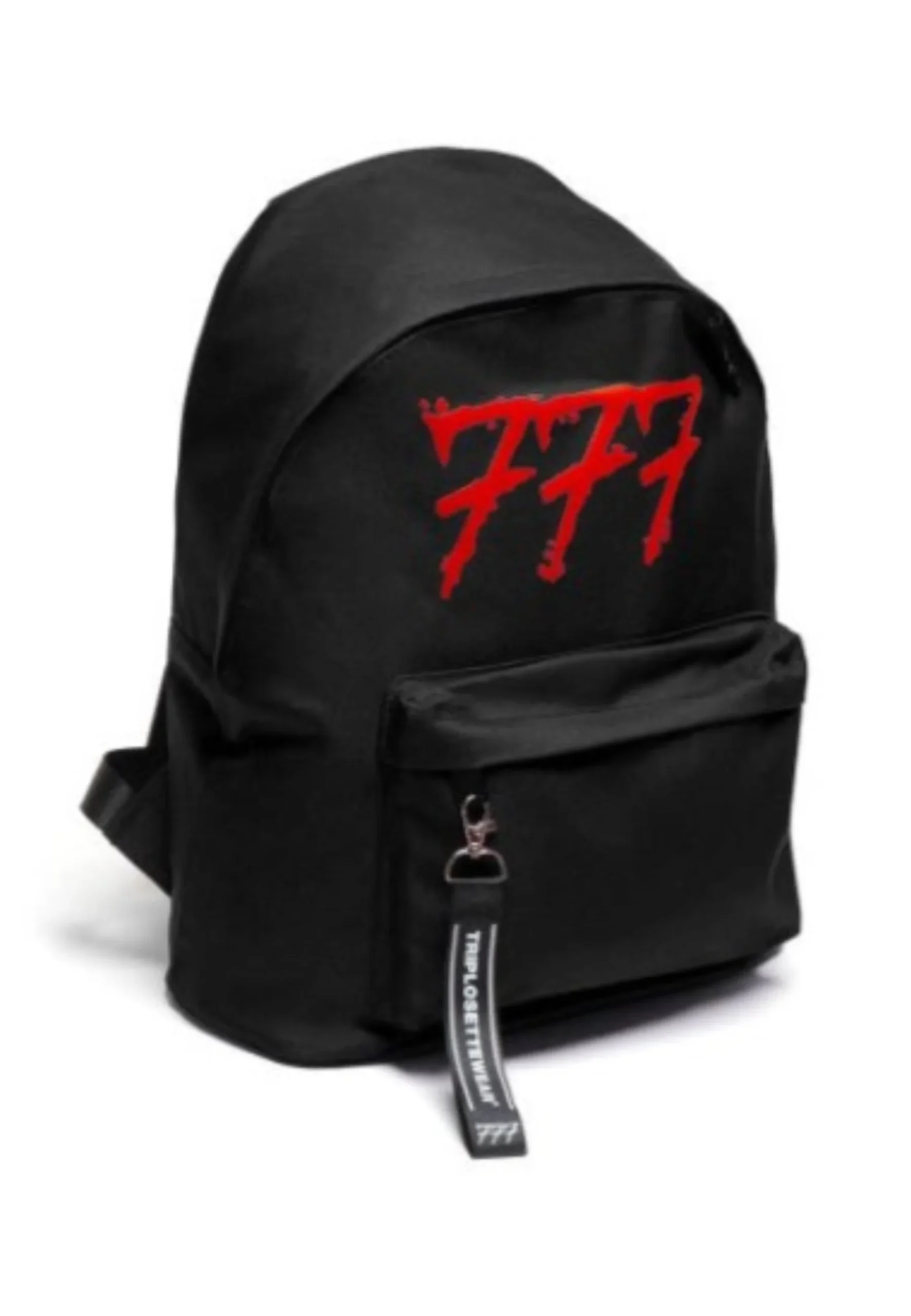 TONY EFFE zaino TRIPLOSETTE 777 in nylon stampa nero