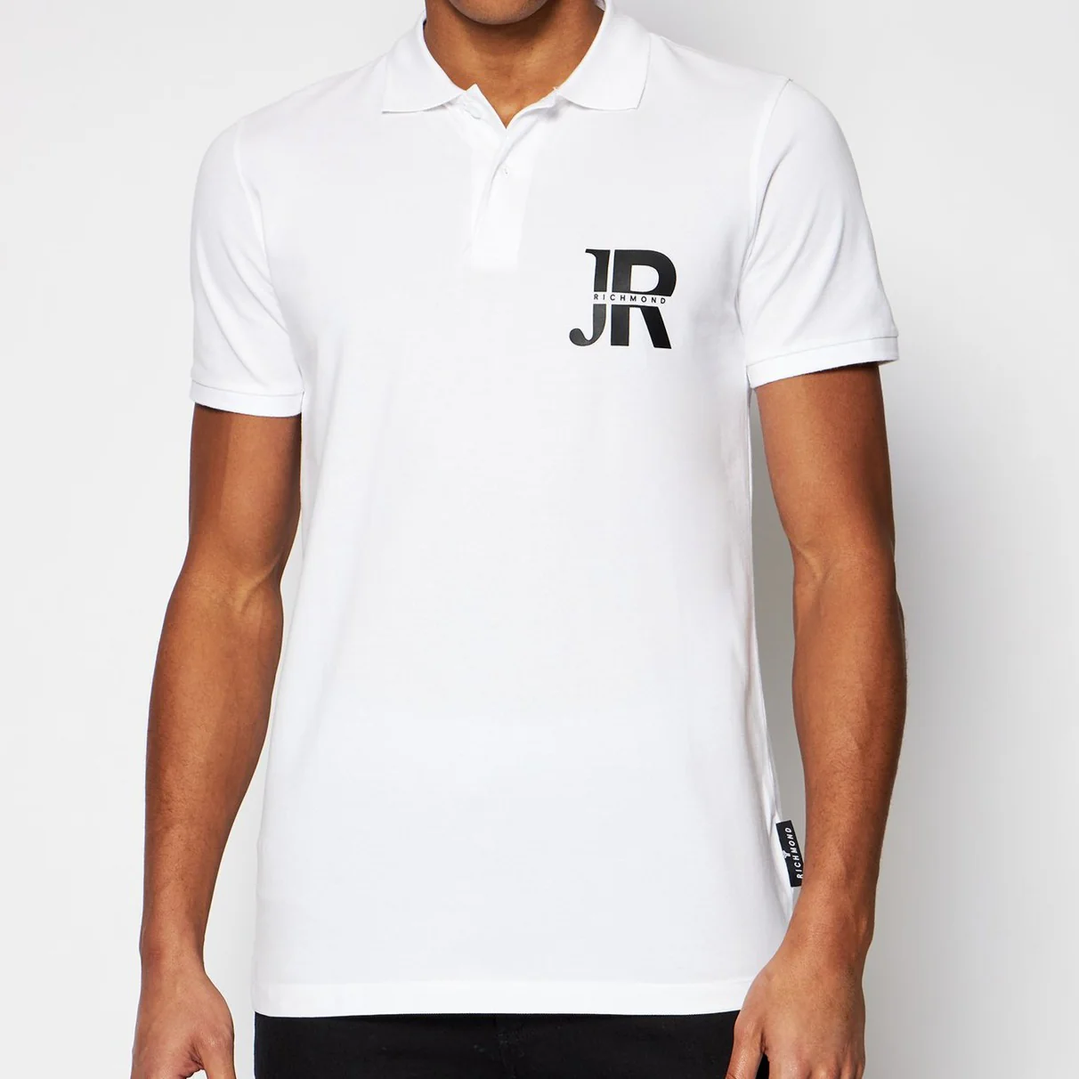 Maglia Polo RICHMOND JR mod. Sassolungo bianco - immagine 2