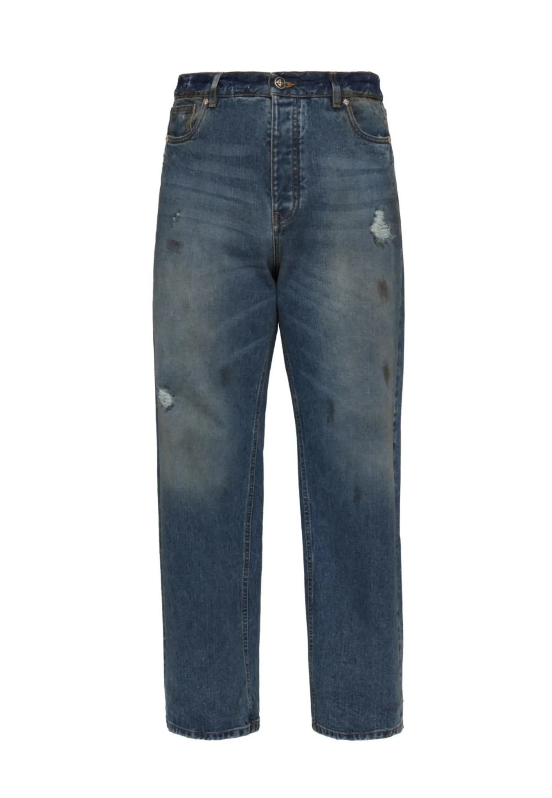 Jeans RICHMOND X baggy con rotture destroy blue scuro - immagine 2