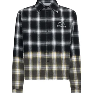 Camicia RICHMOND X tartan check bianco/nera
