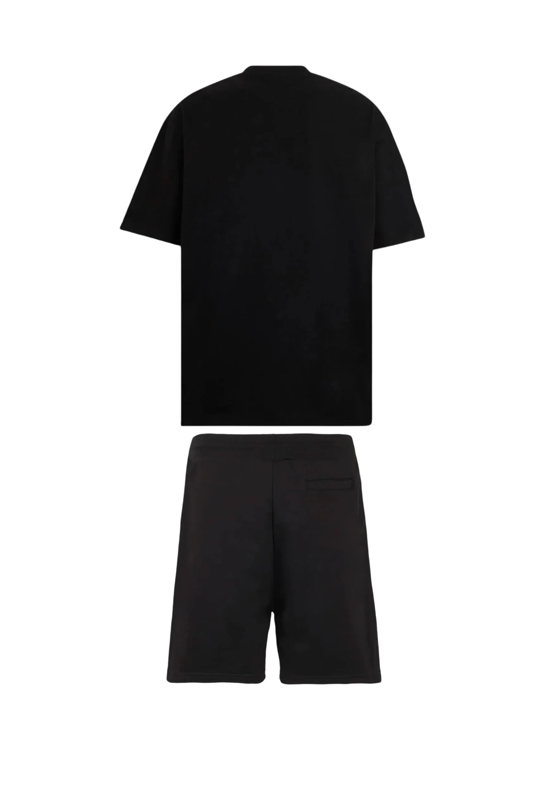 Completo estivo PHOBIA ARCHIVE t-shirt + pantaloncino glow mouth nero - immagine 3