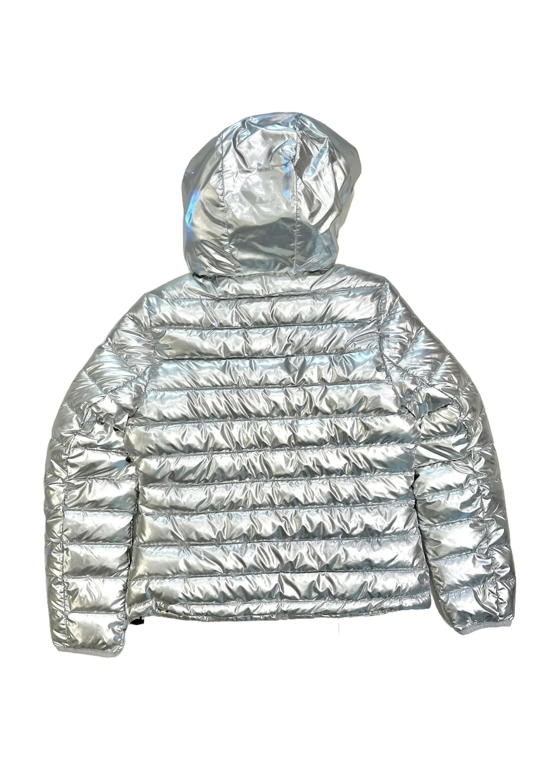 Piumino donna PYREX zip con cappuccio argento - immagine 4