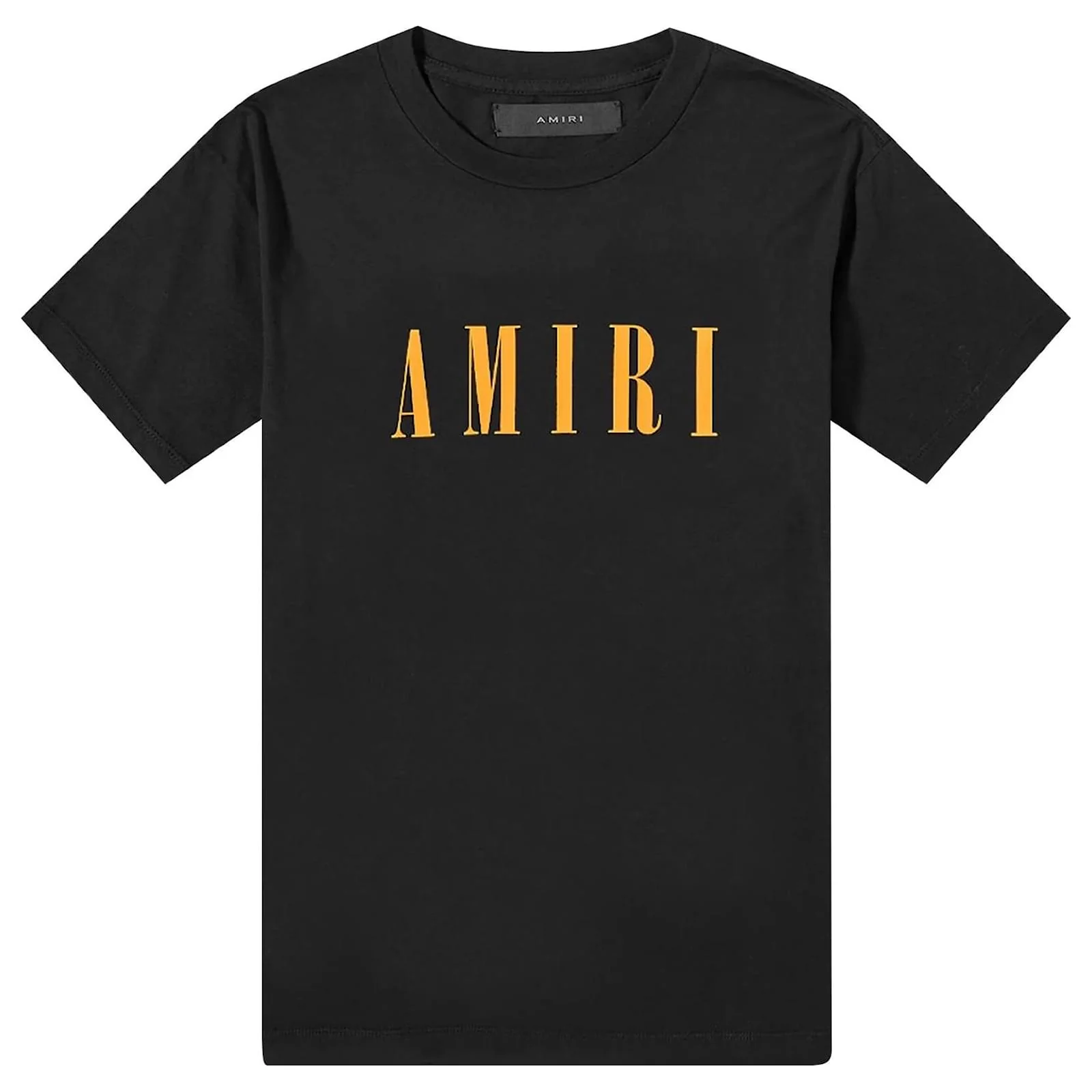 T-shirt AMIRI logo Core arancione nera - immagine 3