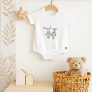 Pagliaccetto Rabbit neonato 100% cotone