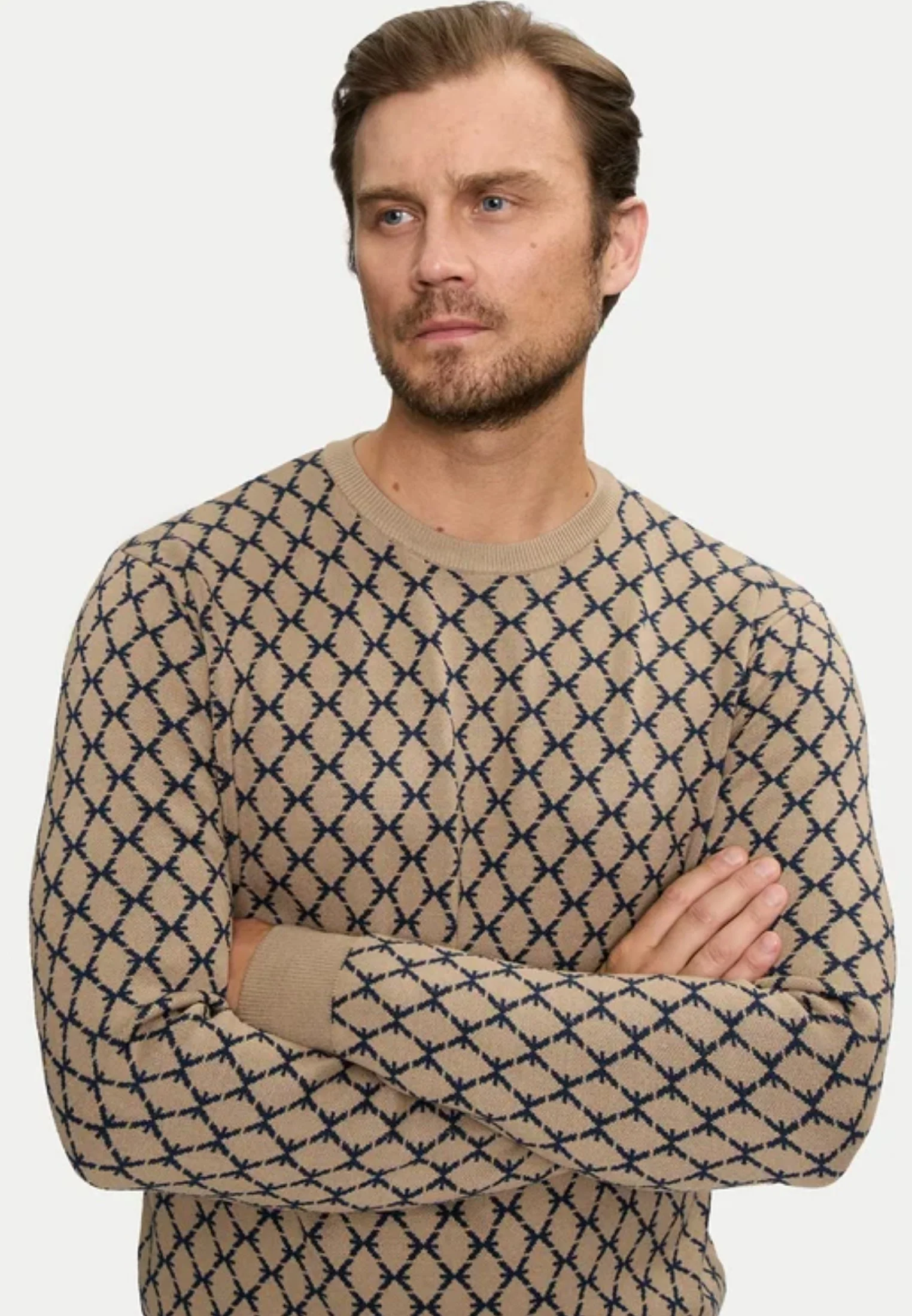 Maglione RICHMOND X sweater monogram beige - immagine 4
