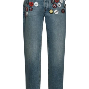 Jeans RICHMOND X relaxed fit con badge denim blue