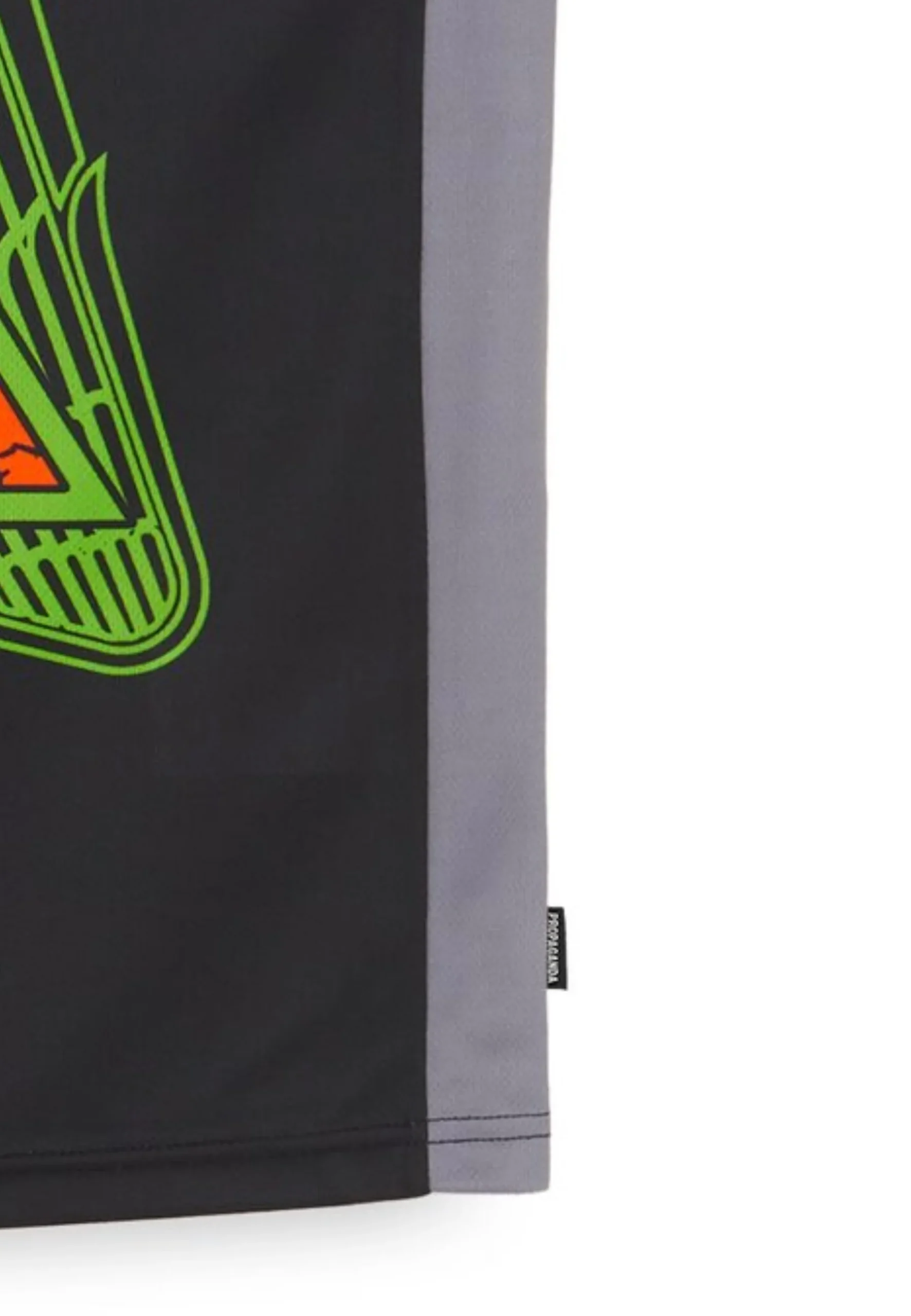 Completino estivo PROPAGANDA canotta + pantaloncino triangle panther basket nero - immagine 5