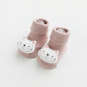Babbucce Gato Rosa 100% Cotone
