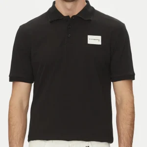 Maglia Polo JOHN RICHMOND X logo tessuto nera