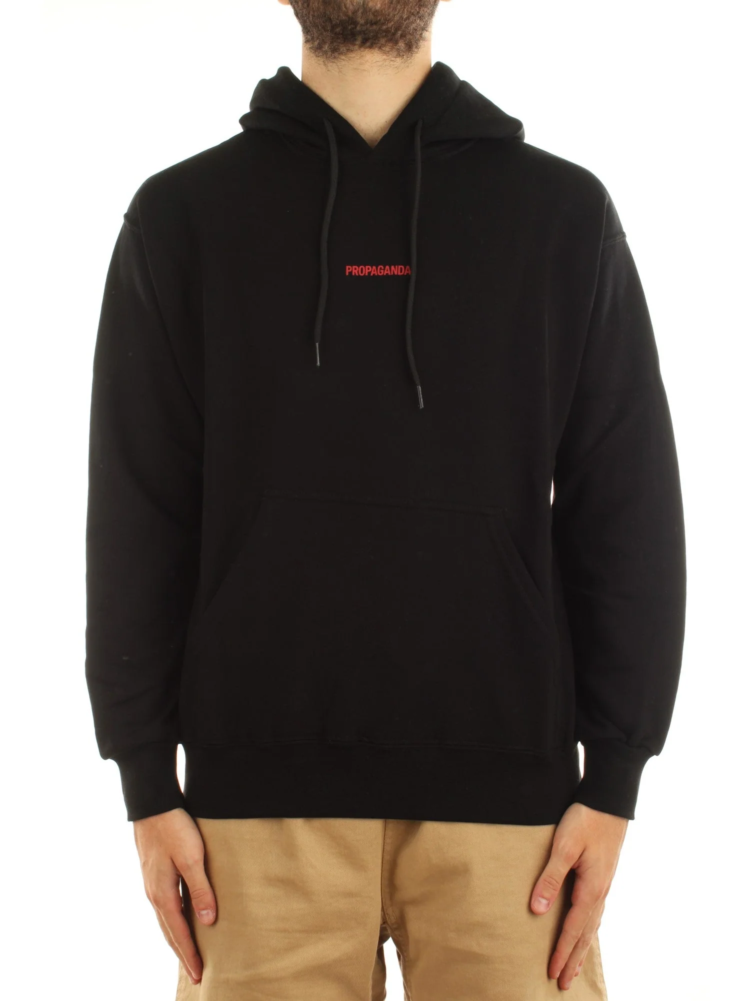 Felpa PROPAGANDA cappuccio Ribs Assault nera - immagine 3