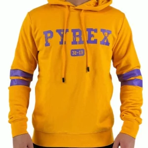 Felpa PYREX college giallo ocra