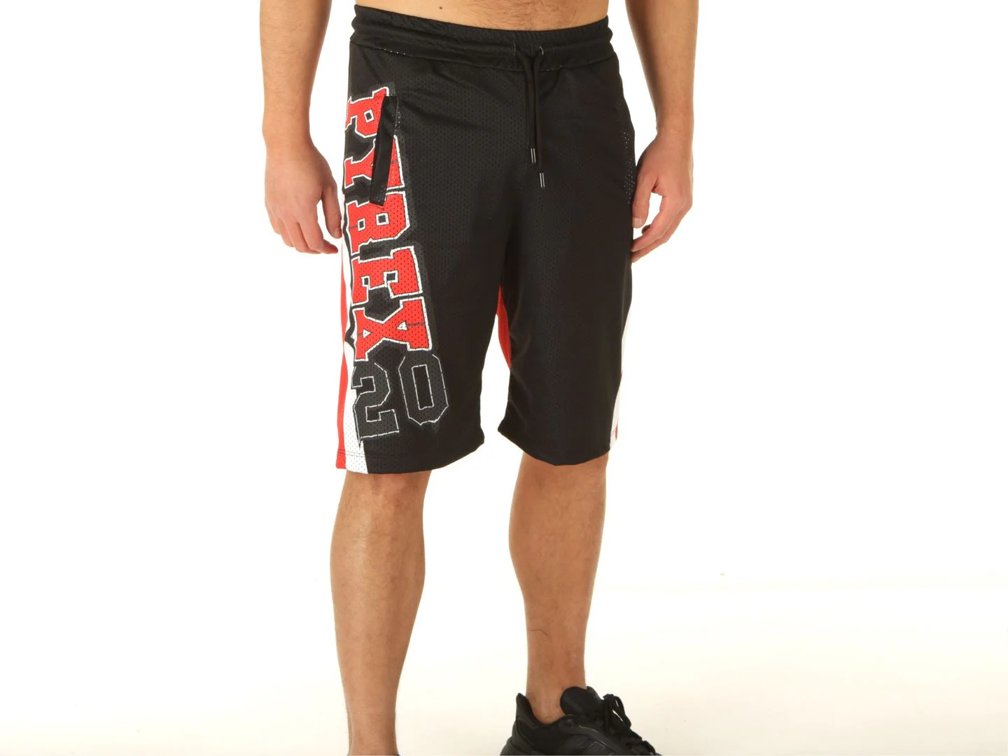 Completino estivo PYREX canotta + bermuda in rete nero - immagine 6