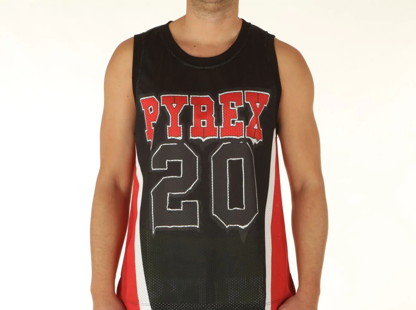 Completino estivo PYREX canotta + bermuda in rete nero - immagine 3