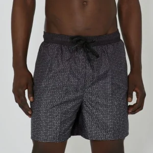 Costume JOHN RICHMOND swimboxer stampa logo all over nero