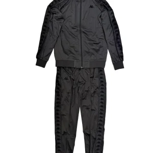 Completo tuta KAPPA 222 Banda giacca + pantalone grigio koala/nero