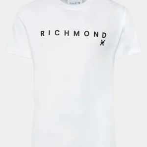 T-shirt RICHMOND X stampa logo bianca