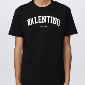 T-shirt VALENTINO stampa logo nera