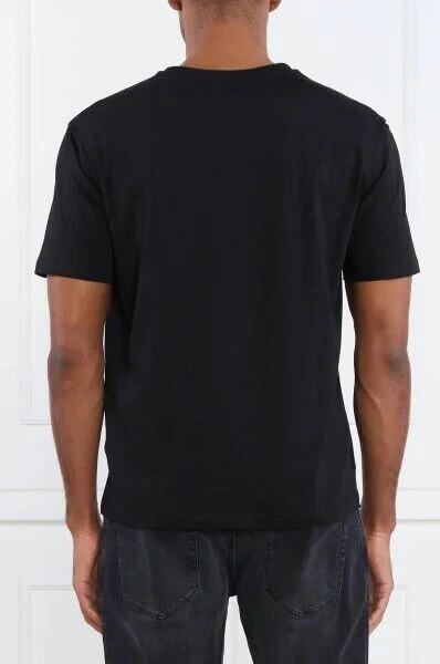 T-shirt BALMAIN large fit logo gommato nera - immagine 7