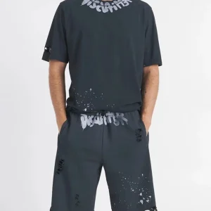 Completino DISCLAIMER t-shirt + bermuda wash stone