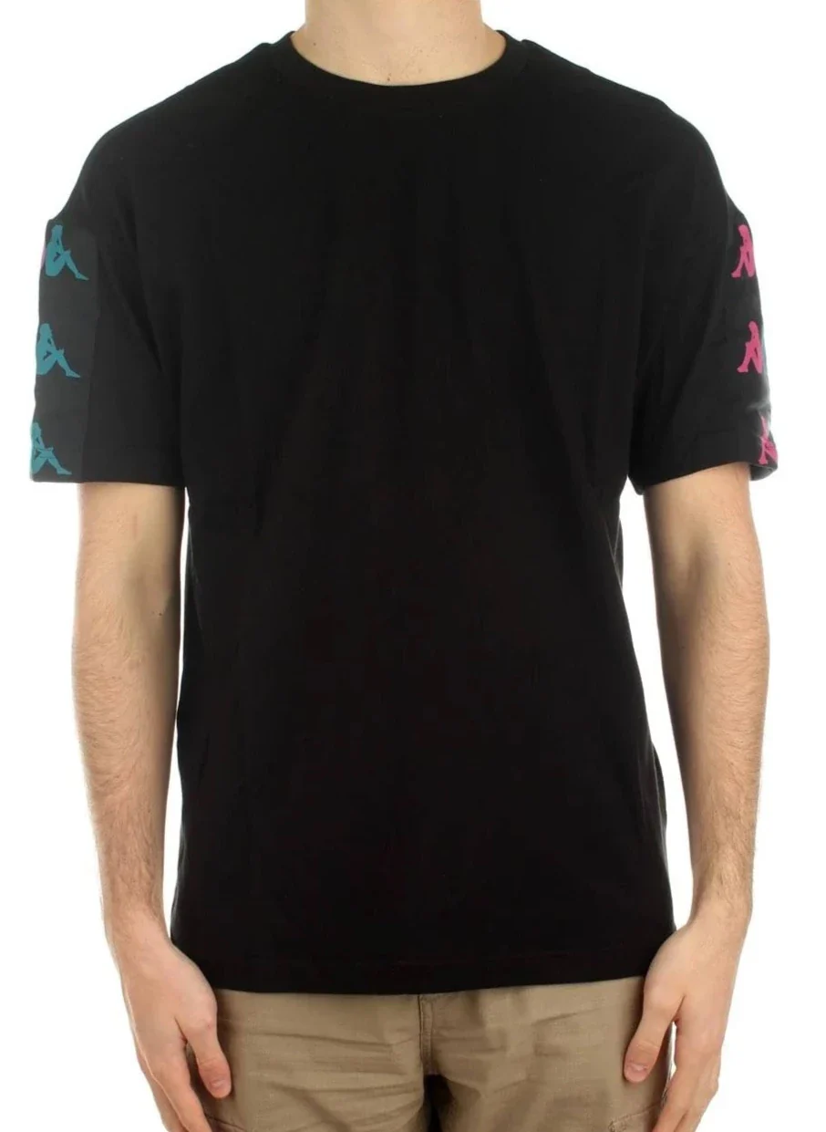 T-shirt KAPPA 222 Banda 10 Lilla nero - immagine 3