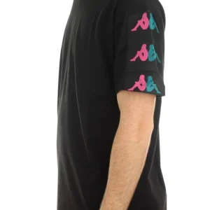 T-shirt KAPPA 222 Banda 10 Lilla nero