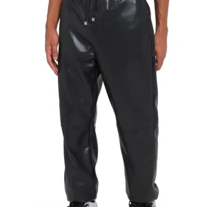 Pantalone RICHMOND X ecopelle nero