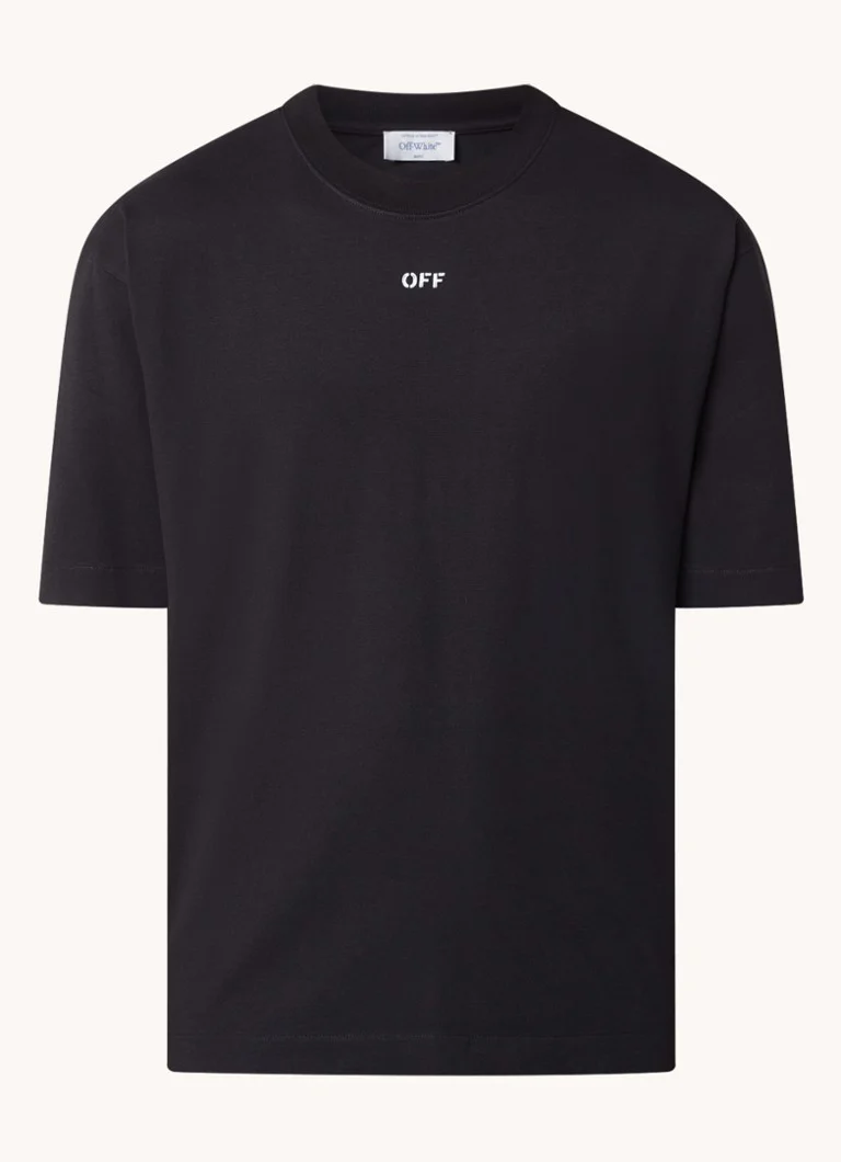 T-shirt OFF-WHITE stampa double moon Arrow Skate oversize nera - immagine 5