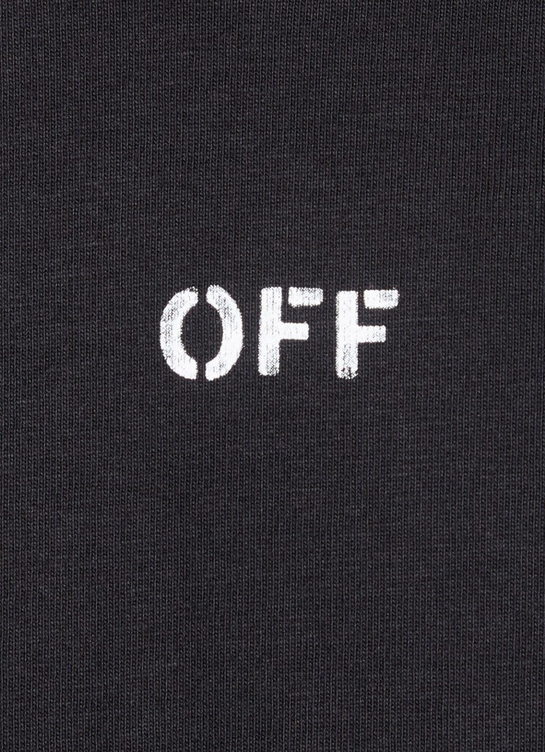 T-shirt OFF-WHITE stampa double moon Arrow Skate oversize nera - immagine 6
