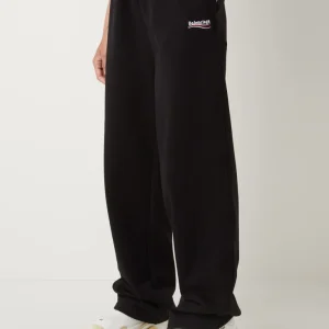 Pantalone unisex BALENCIAGA logo ricamato Political Campaign jogger Nero