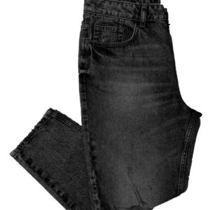 Jeans URBAN RING denim cropped relax nero
