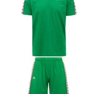 Completino estivo KAPPA 222 Banda t-shirt + pantaloncino bianco verde/bianco antico/rosso