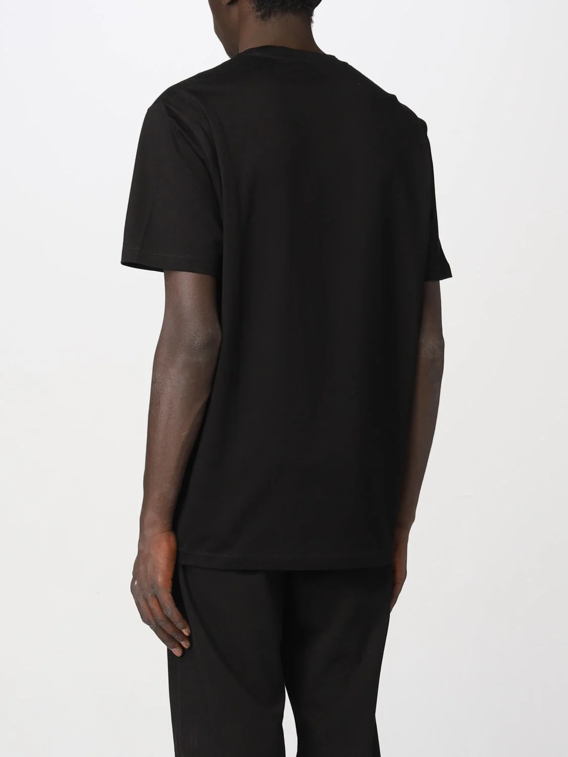 T-shirt VERSACE logo baroque ricamato nera - immagine 4