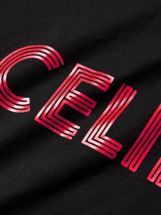 T-shirt CELINE stampa ziggy lucida nera - immagine 5